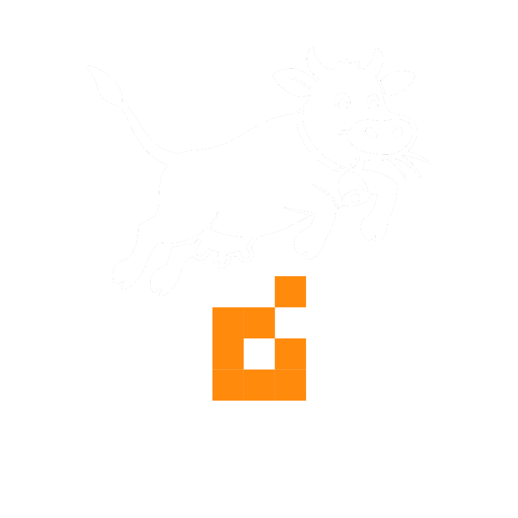 Sati Logo Cartoon orange-weiss